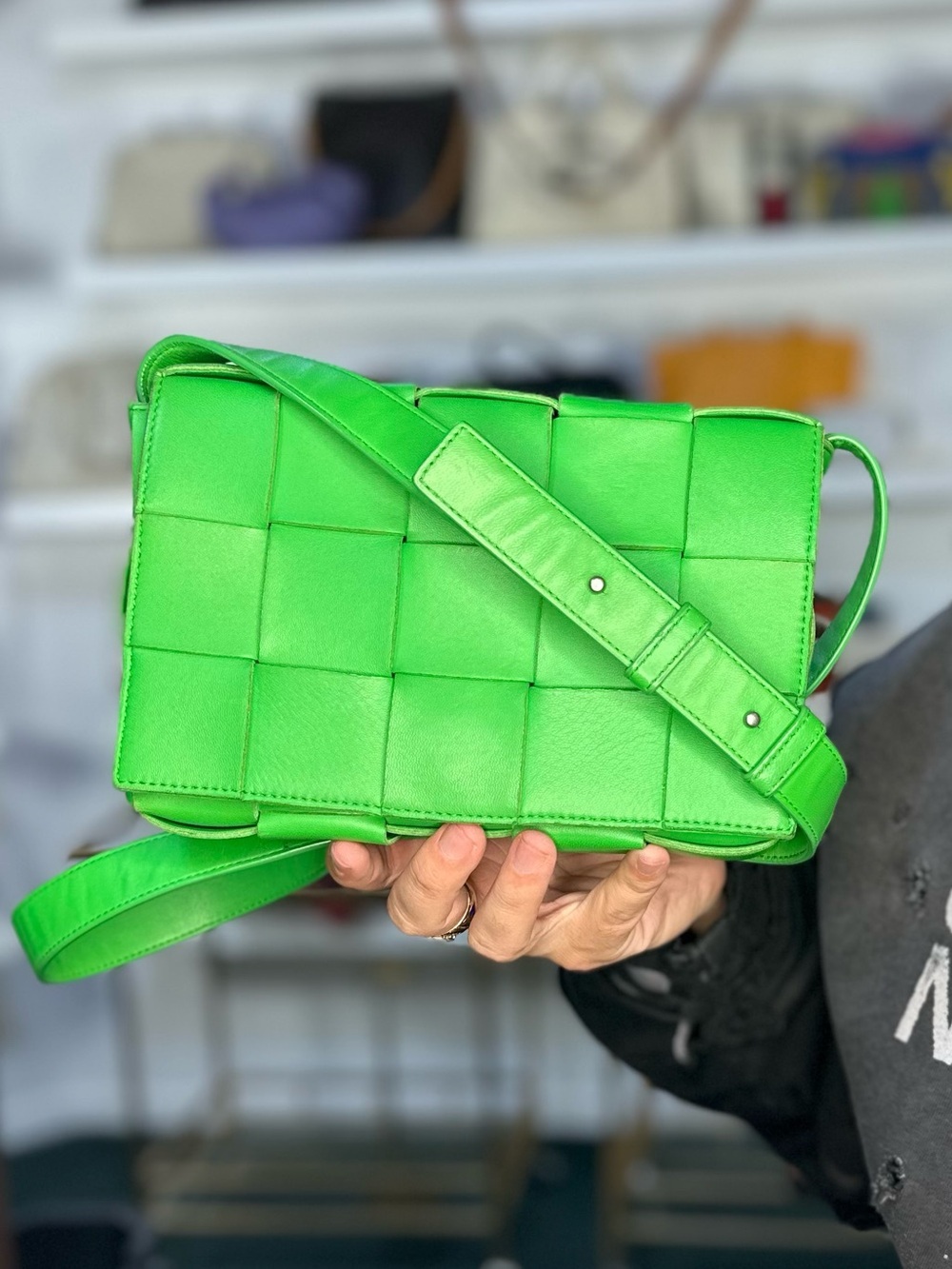 Bottega Veneta Green Crossbody